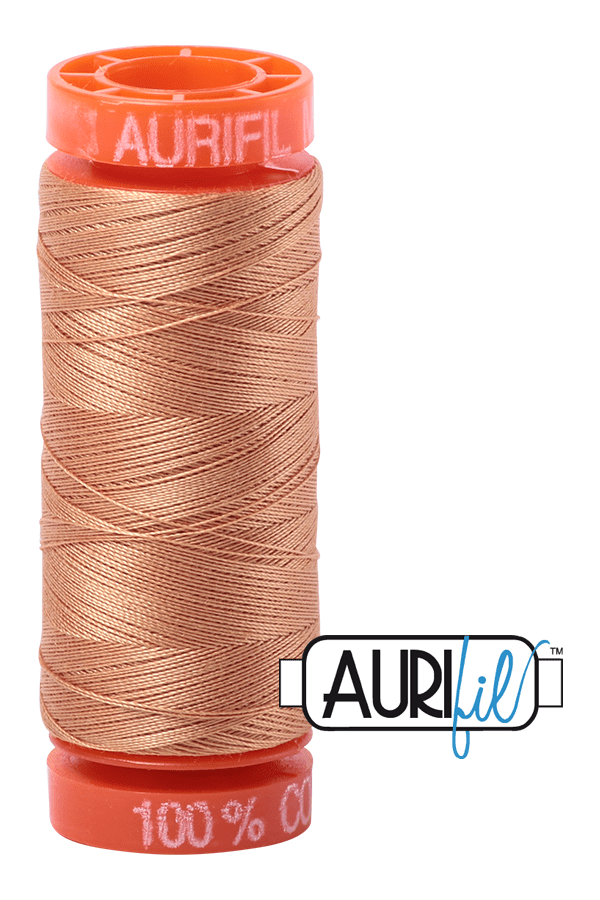 Aurifil Mako 50wt Cotton 200 m 220 yd. spool - 2320 Light Toast