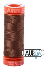 Aurifil Mako 50wt Cotton 200 m 220 yd. spool - 2372 Dark Antique Gold
