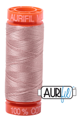 Aurifil Mako 50wt Cotton 200 m 220 yd. spool - 2375 Antique Blush