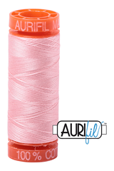 Aurifil Mako 50wt Cotton 200 m 220 yd. spool - 2415 Blush