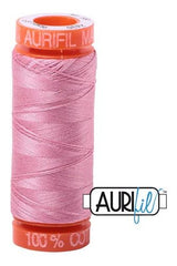Aurifil Mako 50wt Cotton 200 m 220 yd. spool - 2430 Antique Rose