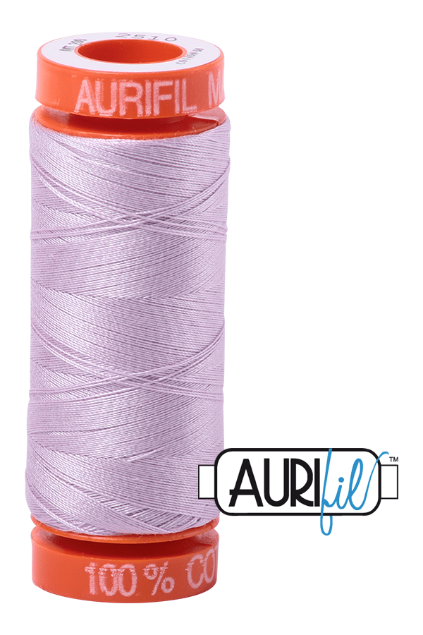 Aurifil Mako 50wt Cotton 200 m 220 yd. spool - 2510 Light Lilac