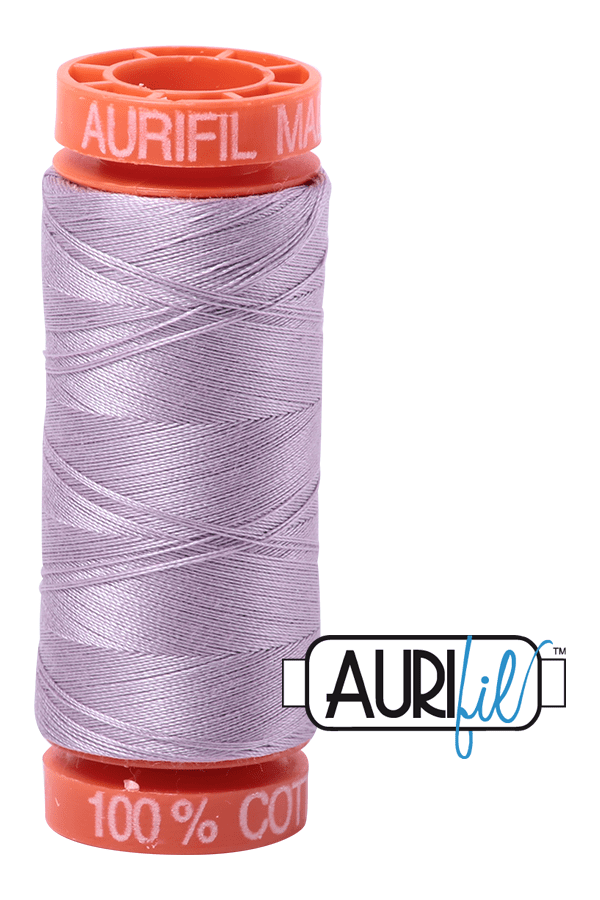 Aurifil Mako 50wt Cotton 200 m 220 yd. spool - 2562 Lilac
