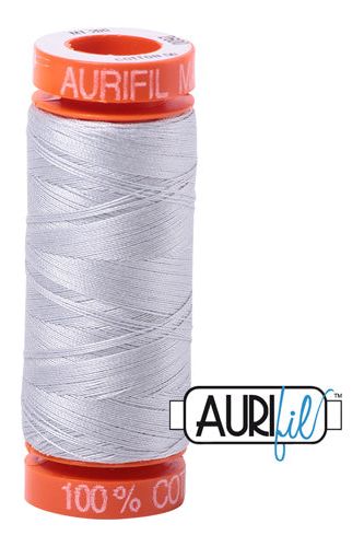 Aurifil Mako 50wt Cotton 200 m 220 yd. spool - 2600 Dove