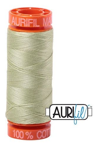 Aurifil Mako 50wt Cotton 200 m 220 yd. spool - 2886 Light Avocado