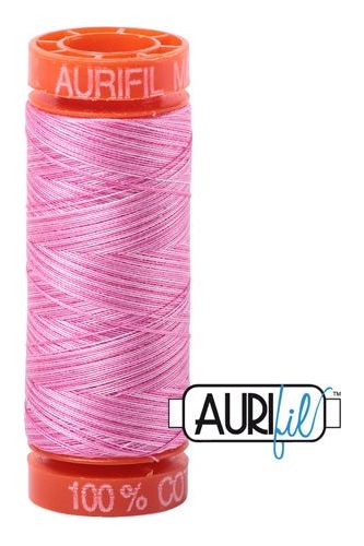 Aurifil Mako 50wt Cotton 200 m 220 yd. spool - 3660 Bubblegum