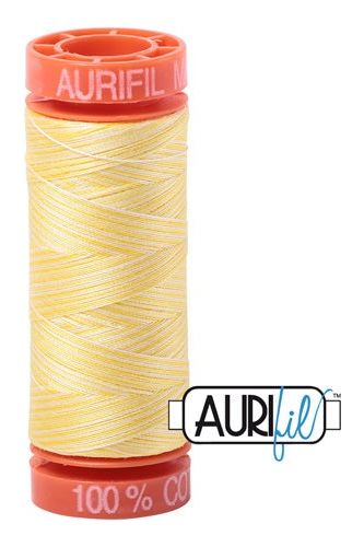 Aurifil Mako 50wt Cotton 200 m 220 yd. spool - 3910 Lemon Ice