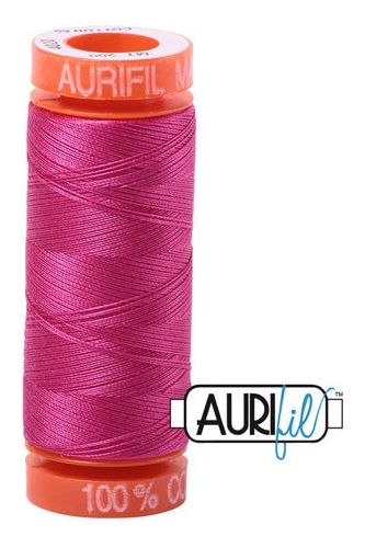 Aurifil Mako 50wt Cotton 200 m 220 yd. spool - 4020 Fuchsia