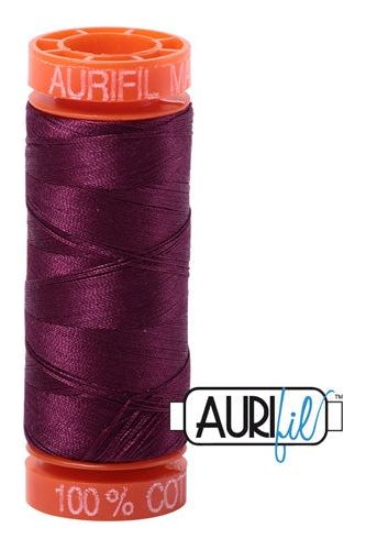 Aurifil Mako 50wt Cotton 200 m 220 yd. spool - 4030 Plum