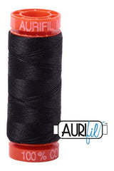 Aurifil Mako 50wt Cotton 200 m 220 yd. spool - 4241 Very Dark Grey
