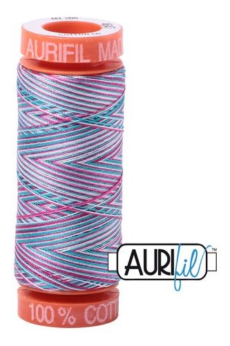 Aurifil Mako 50wt Cotton 200 m 220 yd. spool - 4647 Berrylicious