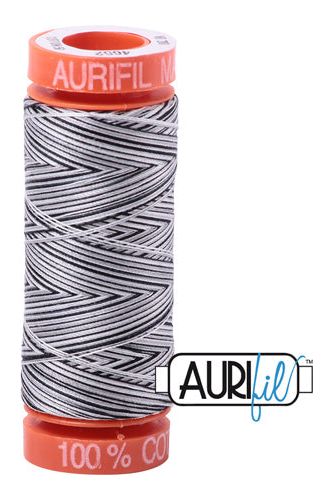Aurifil Mako 50wt Cotton 200 m 220 yd. spool - 4652 Licorice Twist