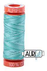 Aurifil Mako 50wt Cotton 200 m 220 yd. spool - 4654 Turquoise Foam