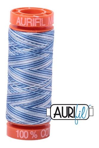 Aurifil Mako 50wt Cotton 200 m 220 yd. spool - 4655 Storm at Sea
