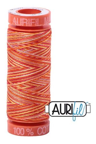 Aurifil Mako 50wt Cotton 200 m 220 yd. spool - 4657 Tramonto A Zoagli