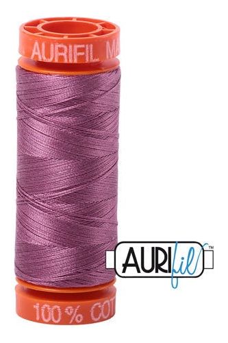 Aurifil Mako 50wt Cotton 200 m 220 yd. spool - 5003 Wine