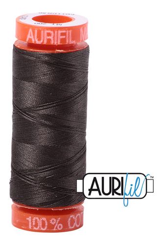 Aurifil Mako 50wt Cotton 200 m 220 yd. spool - 5013 Asphalt