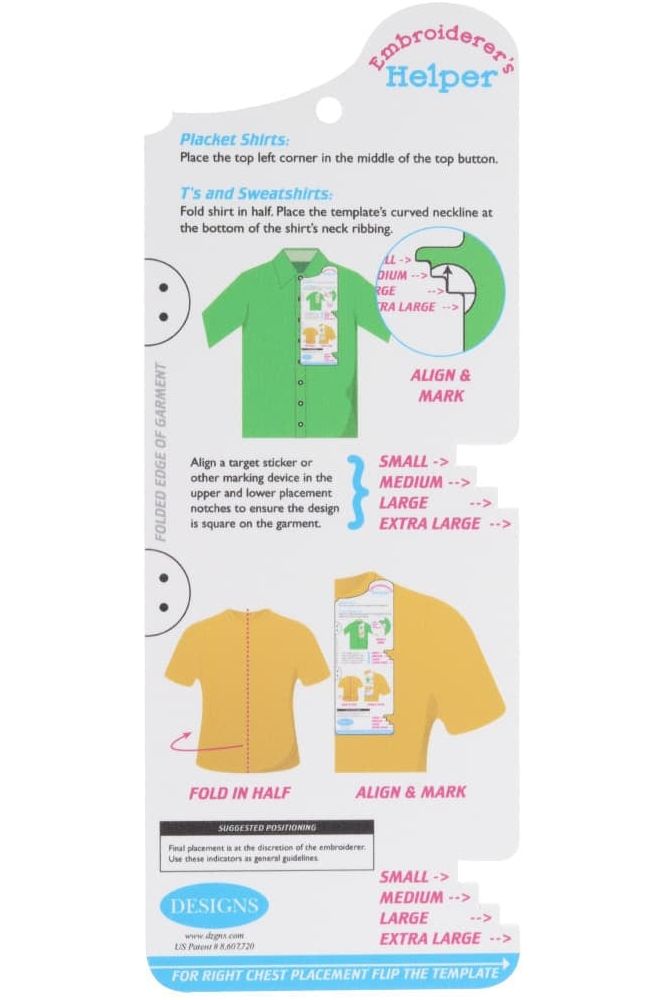 Embroiderer's Helper Placement Tools