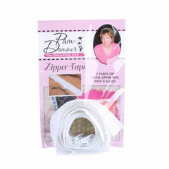 3 Yards of Reversible Coil Zipper Tape with 8 Slides