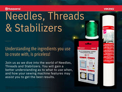 Needles, Threads, and Stabilizers Event with Elaine Theriault