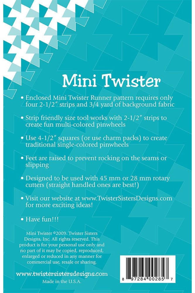 Twister Pinwheel Quilting Ruler