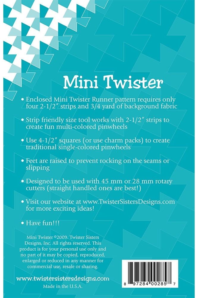 Twister Pinwheel Quilting Ruler