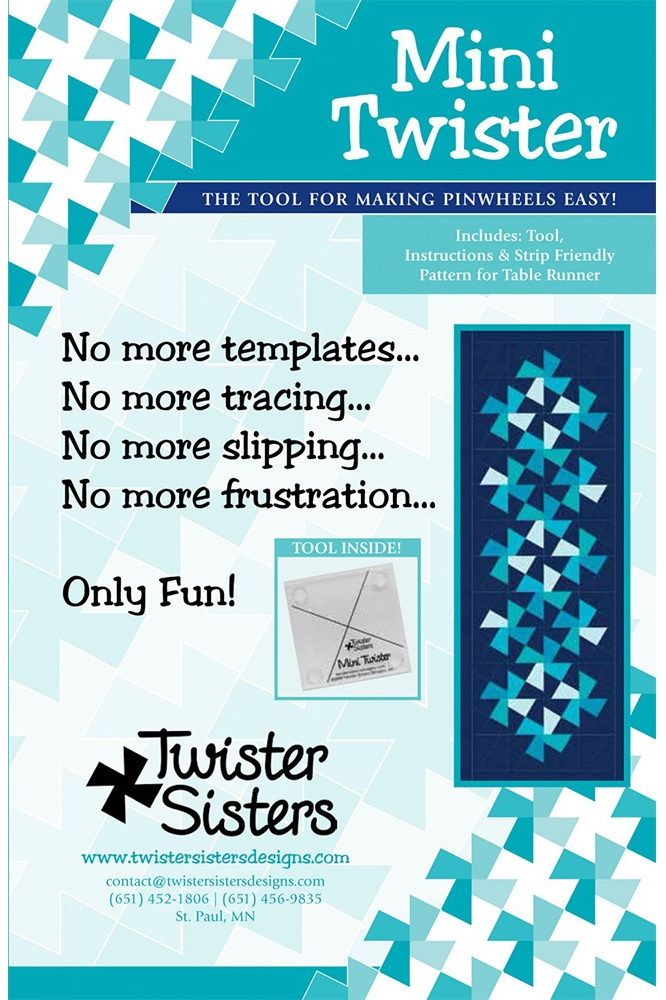 Twister Pinwheel Quilting Ruler