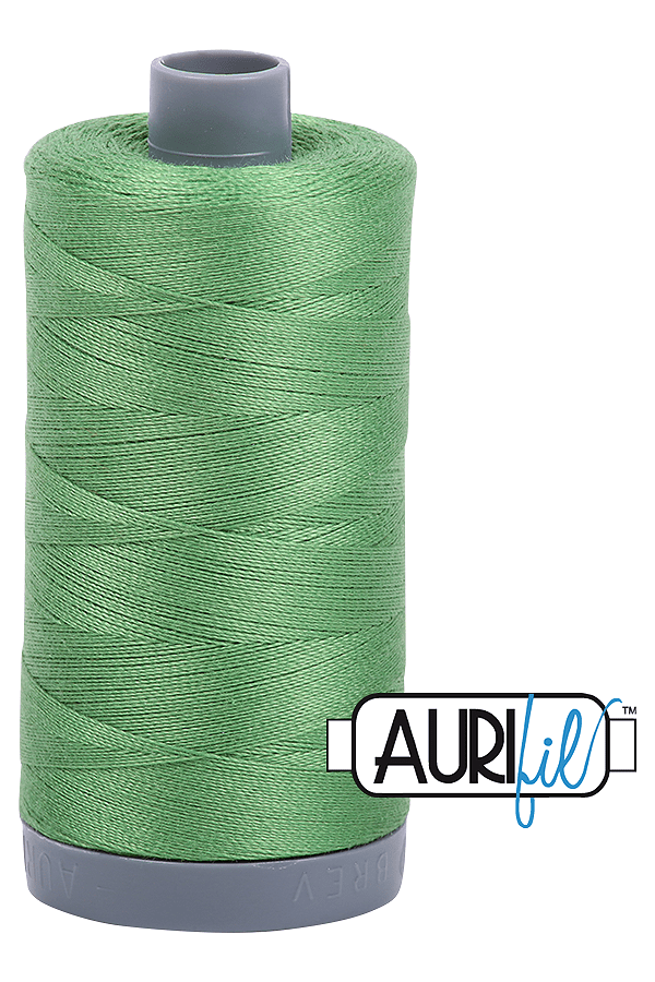 Aurifil Mako 28wt Cotton 750 m 820 yd. spool - 2884 Green Yellow