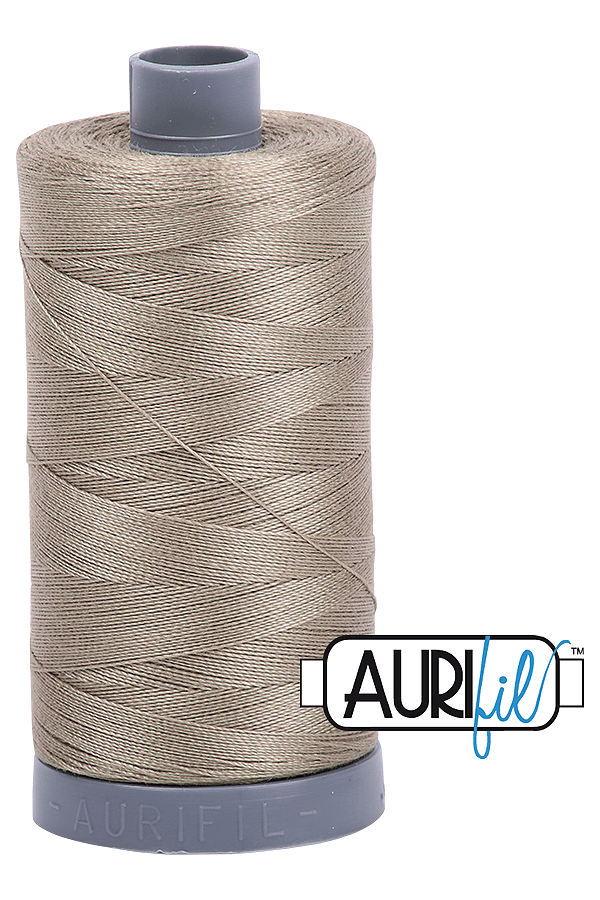 Aurifil Mako 28wt Cotton 750 m 820 yd. spool - 2900 Light Kakhy Green