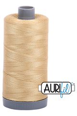 Aurifil Mako 28wt Cotton 750 m 820 yd. spool - 2915 Very Light Brass