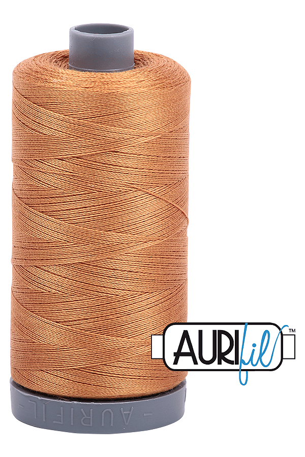 Aurifil Mako 28wt Cotton 750 m 820 yd. spool - 2930 Golden Toast