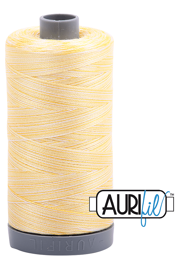 Aurifil Mako 28wt Cotton 750 m 820 yd. spool - 3910 Lemon Ice