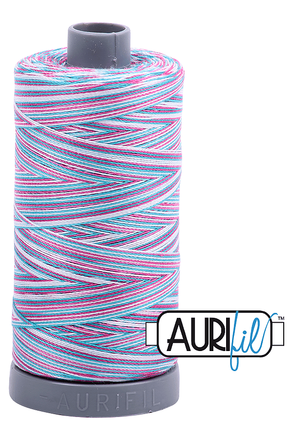 Aurifil Mako 28wt Cotton 750 m 820 yd. spool - 4647 Berrylicious