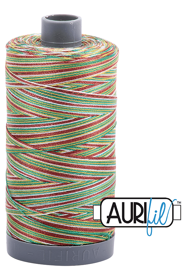 Aurifil Mako 28wt Cotton 750 m 820 yd. spool - 4650 Leaves
