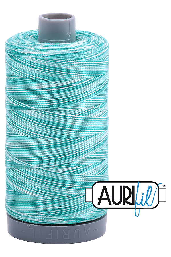 Aurifil Mako 28wt Cotton 750 m 820 yd. spool - 4654 Turquoise Foam