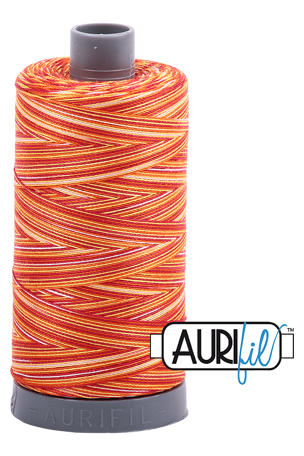 Aurifil Mako 28wt Cotton 750 m 820 yd. spool - 4657 Tramonto A Zoagli