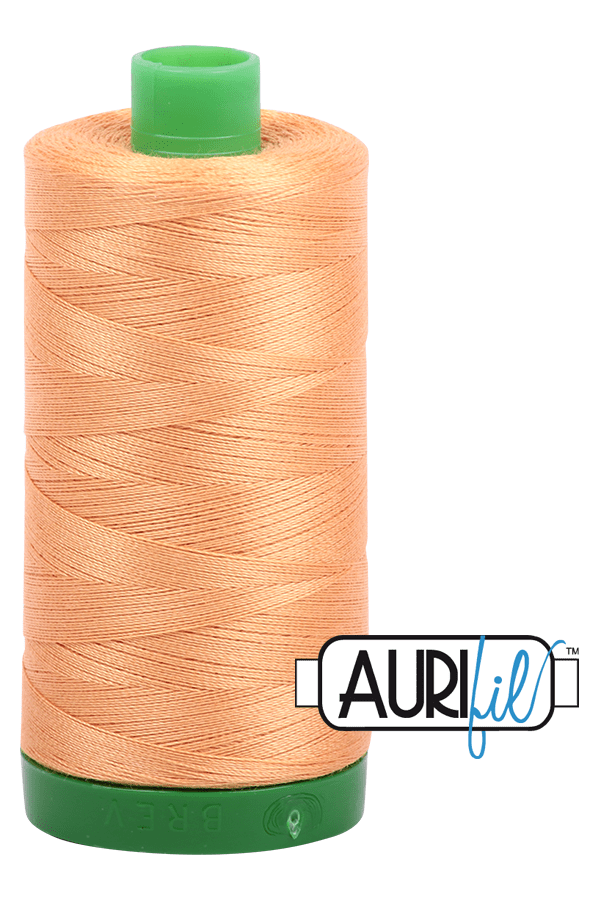 Aurifil Mako 40wt 2-ply Cotton 1000 m 1094 yd. spool - 2214 Golden Honey