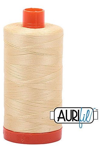 Aurifil Mako 50wt Cotton 1300 m 1422 yd. spool - 2105 Champagne