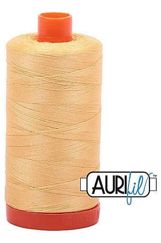 Aurifil Mako 50wt Cotton 1300 m 1422 yd. spool - 2130 Medium Butter