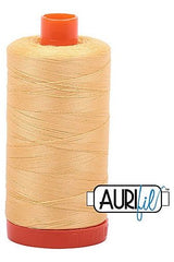 Aurifil Mako 50wt Cotton 1300 m 1422 yd. spool - 2130 Medium Butter