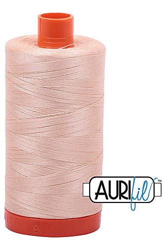 Aurifil Mako 50wt Cotton 1300 m 1422 yd. spool - 2205 Apricot