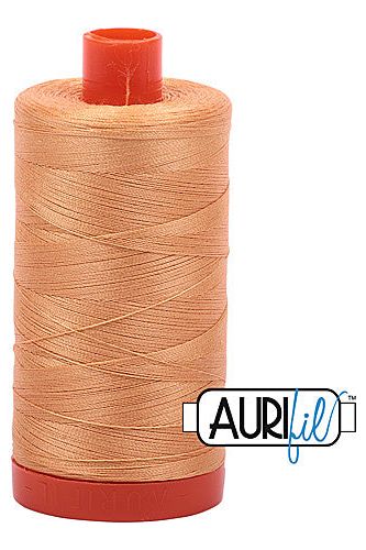 Aurifil Mako 50wt Cotton 1300 m 1422 yd. spool - 2214 Golden Honey