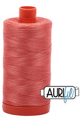 Aurifil Mako 50wt Cotton 1300 m 1422 yd. spool - 2225 Salmon
