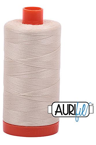 Aurifil Mako 50wt Cotton 1300 m 1422 yd. spool - 2310 Light Beige
