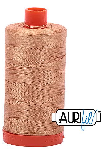 Aurifil Mako 50wt Cotton 1300 m 1422 yd. spool - 2320 Light Toast