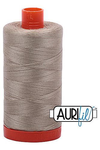 Aurifil Mako 50wt Cotton 1300 m 1422 yd. spool - 2324 Stone