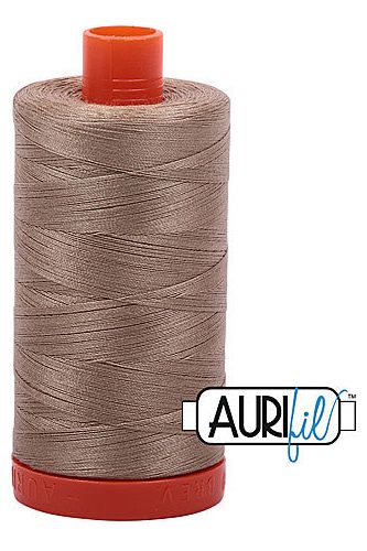 Aurifil Mako 50wt Cotton 1300 m 1422 yd. spool - 2325 Linen