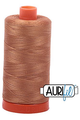 Aurifil Mako 50wt Cotton 1300 m 1422 yd. spool - 2335 Light Cinnamon