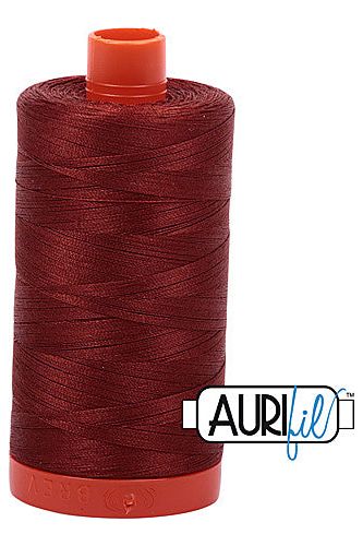 Aurifil Mako 50wt Cotton 1300 m 1422 yd. spool - 2355 Rust