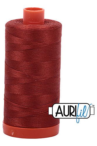 Aurifil Mako 50wt Cotton 1300 m 1422 yd. spool - 2385 Terracotta